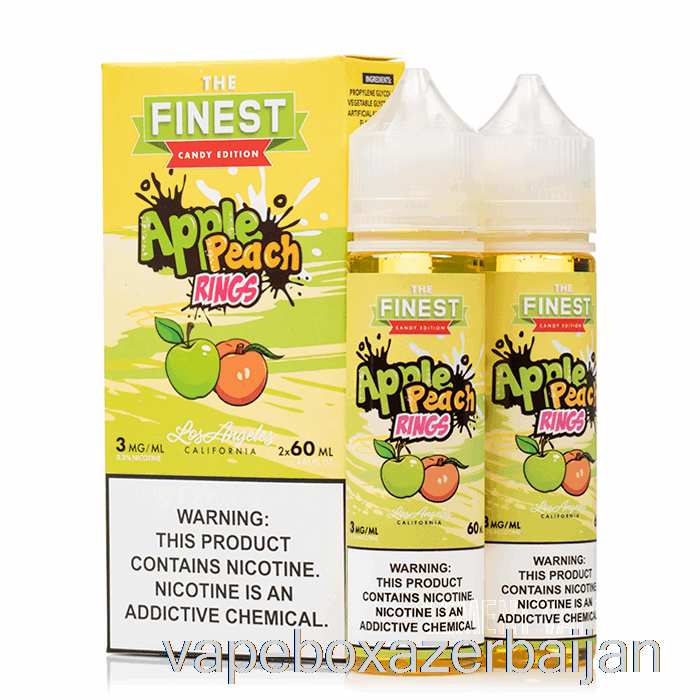 Vape Baku Apple Peach Sour Rings - The Finest Candy Edition - 120mL 0mg